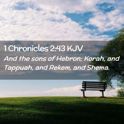 1 Chronicles 2:43 KJV Free Bible Images