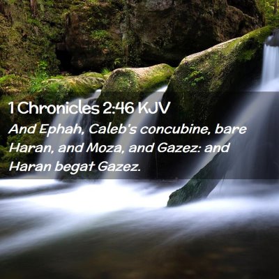 1 Chronicles 2:46 KJV Free Bible Images