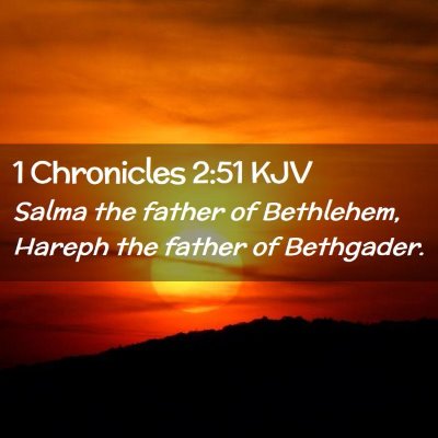 1 Chronicles 2:51 KJV Free Bible Images