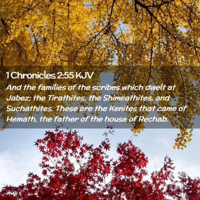 1 Chronicles 2:55 KJV Free Bible Images