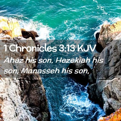 1 Chronicles 3:13 KJV Free Bible Images