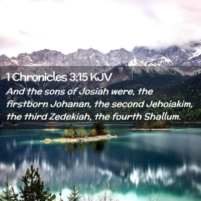 1 Chronicles 3:15 KJV Free Bible Images