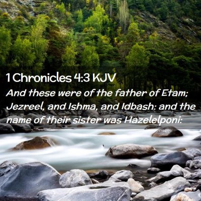 1 Chronicles 4:3 KJV Free Bible Images