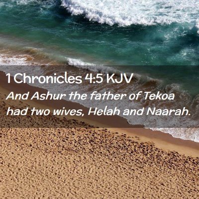 1 Chronicles 4:5 KJV Free Bible Images