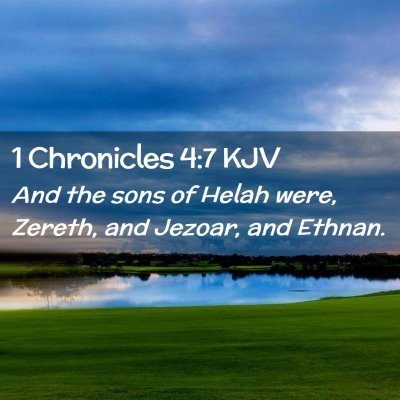 1 Chronicles 4:7 KJV Free Bible Images