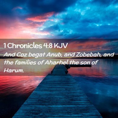 1 Chronicles 4:8 KJV Free Bible Images