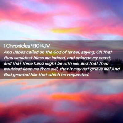 1 Chronicles 4:10 KJV Free Bible Images