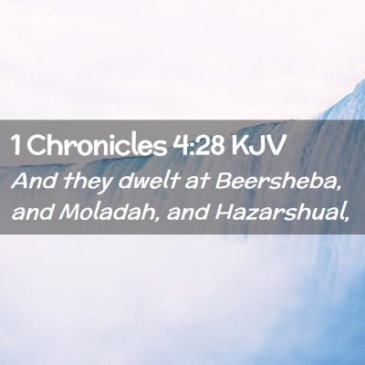 1 Chronicles 4:28 KJV Free Bible Images