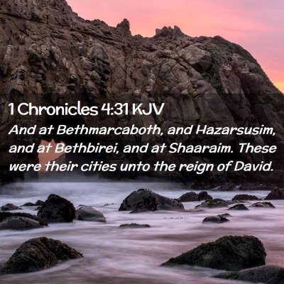 1 Chronicles 4:31 KJV Free Bible Images