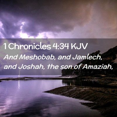 1 Chronicles 4:34 KJV Free Bible Images