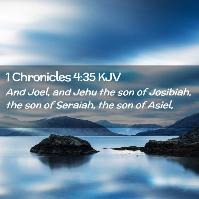 1 Chronicles 4:35 KJV Free Bible Images