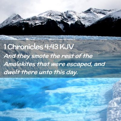 1 Chronicles 4:43 KJV Free Bible Images