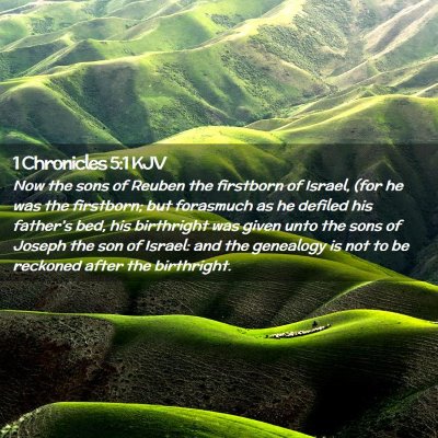 1 Chronicles 5:1 KJV Free Bible Images