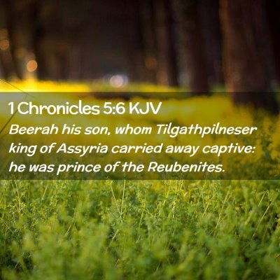 1 Chronicles 5:6 KJV Free Bible Images