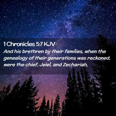 1 Chronicles 5:7 KJV Free Bible Images