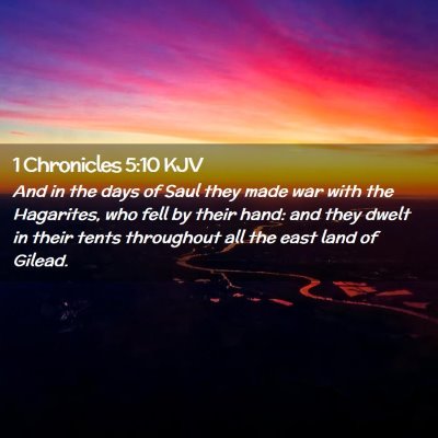 1 Chronicles 5:10 KJV Free Bible Images