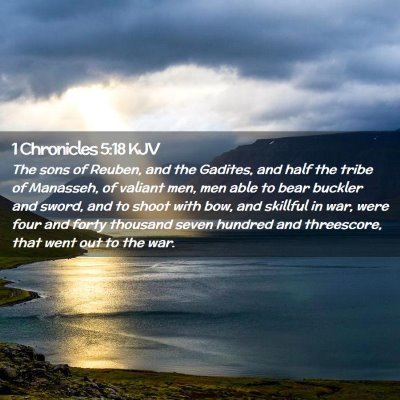 1 Chronicles 5:18 KJV Free Bible Images