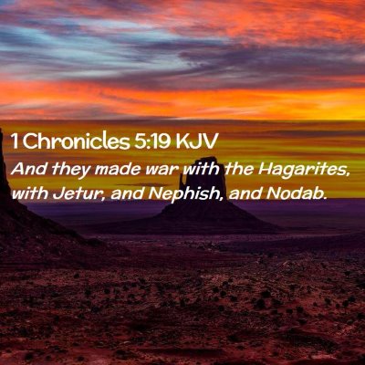 1 Chronicles 5:19 KJV Free Bible Images