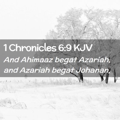 1 Chronicles 6:9 KJV Free Bible Images