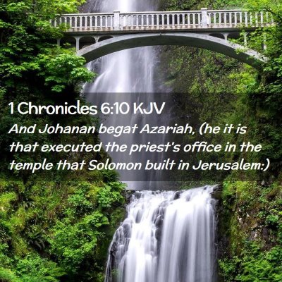 1 Chronicles 6:10 KJV Free Bible Images