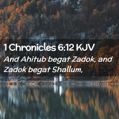 1 Chronicles 6:12 KJV Free Bible Images