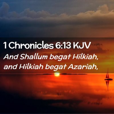 1 Chronicles 6:13 KJV Free Bible Images