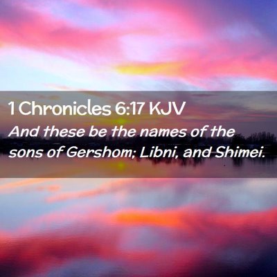 1 Chronicles 6:17 KJV Free Bible Images