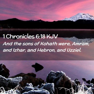 1 Chronicles 6:18 KJV Free Bible Images