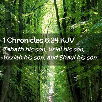 1 Chronicles 6:24 KJV Free Bible Images