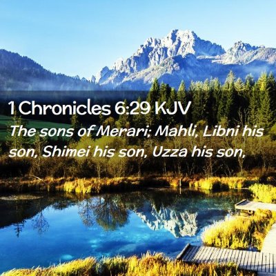 1 Chronicles 6:29 KJV Free Bible Images