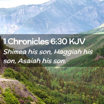 1 Chronicles 6:30 KJV Free Bible Images