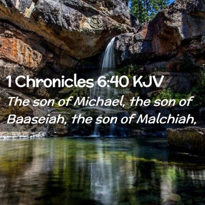 1 Chronicles 6:40 KJV Free Bible Images