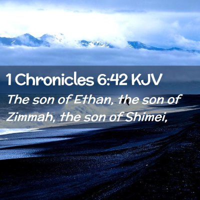 1 Chronicles 6:42 KJV Free Bible Images