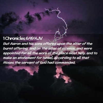 1 Chronicles 6:49 KJV Free Bible Images