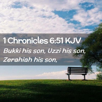 1 Chronicles 6:51 KJV Free Bible Images