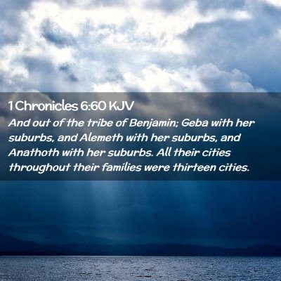 1 Chronicles 6:60 KJV Free Bible Images