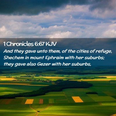 1 Chronicles 6:67 KJV Free Bible Images