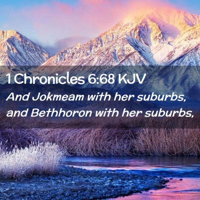 1 Chronicles 6:68 KJV Free Bible Images