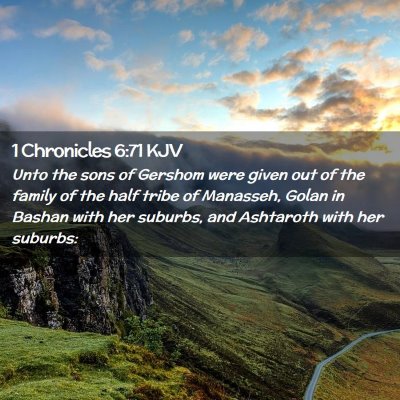 1 Chronicles 6:71 KJV Free Bible Images