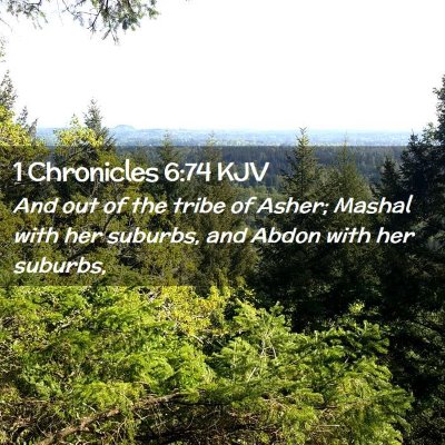 1 Chronicles 6:74 KJV Free Bible Images