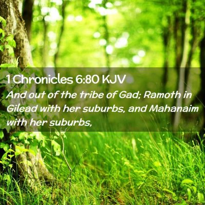 1 Chronicles 6:80 KJV Free Bible Images