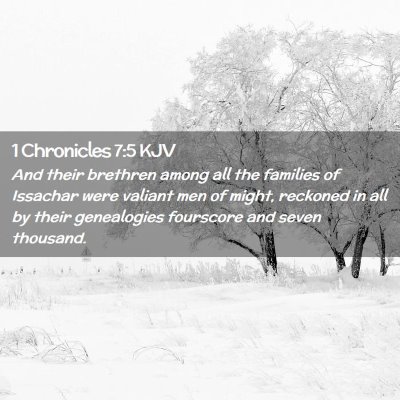 1 Chronicles 7:5 KJV Free Bible Images