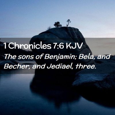 1 Chronicles 7:6 KJV Free Bible Images