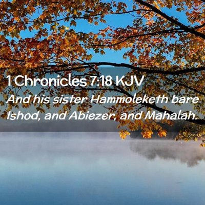 1 Chronicles 7:18 KJV Free Bible Images