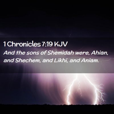 1 Chronicles 7:19 KJV Free Bible Images