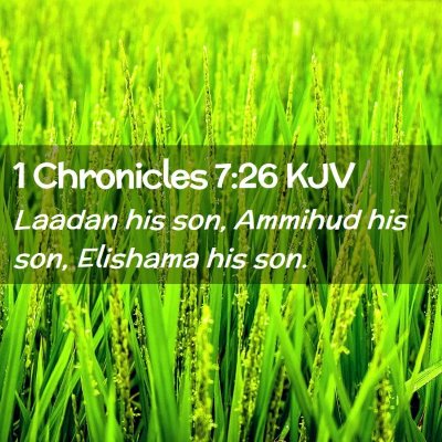 1 Chronicles 7:26 KJV Free Bible Images