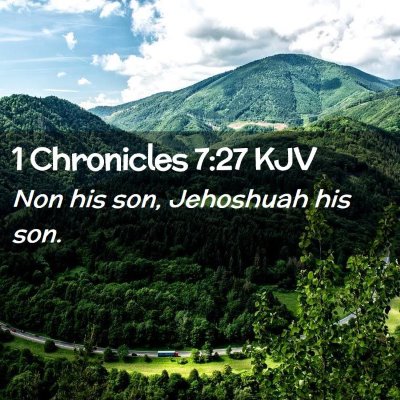 1 Chronicles 7:27 KJV Free Bible Images