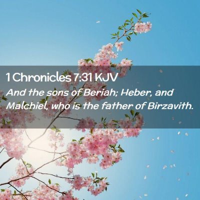 1 Chronicles 7:31 KJV Free Bible Images