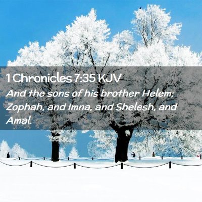 1 Chronicles 7:35 KJV Free Bible Images