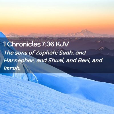 1 Chronicles 7:36 KJV Free Bible Images